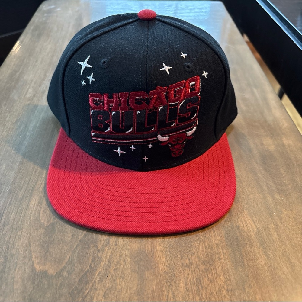 Mitchell & Ness Chicago Bulls Anime Black/Red Adjustable Snapback Hat Cap NWOT
